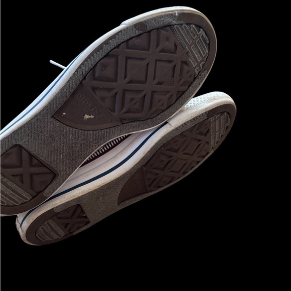 Retro Converse All Star Shoes Low Top Black & White Striped Sneakers Women's 7 - Picture 3 of 6